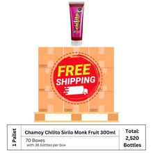 Load image into Gallery viewer, Chamoy Chilito Sirilo Monk Fruit 300ml (1 Pallet/70 Boxes) 2520 Units Total
